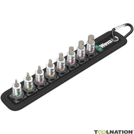 Wera 05003881001 Belt 2 Zyklop Hexagonal sockets set with holding function, with 1/4" drive - 1