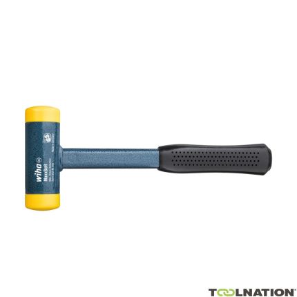 Wiha 02123 Synthetic hammer, recoilless, medium-hard with hollow metal shank, round hammer head () 30 mm - 1