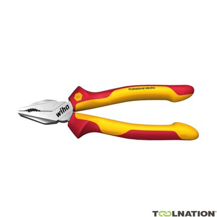 Wiha 27418 Combination pliers Professional electric with DynamicJoint® and OptiGrip with extra long cutting edge in blister  180 mm - 1
