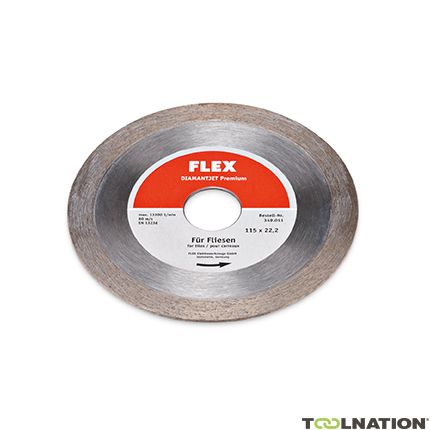 Flex-tools Accessories 349011 Diamond saw blade 115 x 22.2 mm Premium tiles - 1