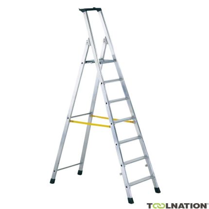 Zarges 42456 Z300 Step ladder with Treads, single sided access 6 Treads incl. platform - 1