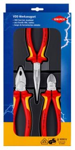 Knipex 002012 VDE Electrical Pliers Set 3-Piece