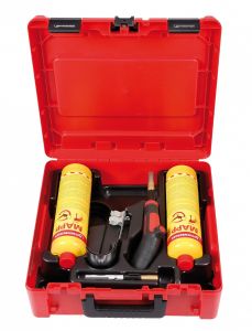 Rothenberger 1000002366 SUPER FIRE 4 HOT BOX, Brazing kit 7/16"-EU, B (INCL. MAPP GAS B)