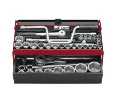 Facom SK.452N Socket set 12 sockets 1/2" and 3/4" from 8 to 50 mm