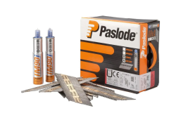 Paslode Fasteners 142072 Strip nail 3.1 x 90 ring galva-plus RounDrive (incl. gas cartridges) 2500 pieces