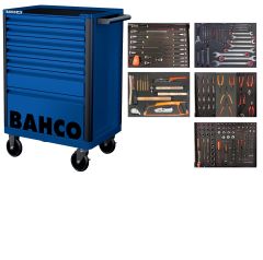Bahco 1472K7BLUE-FULL5 Tool trolley blue 193 pieces