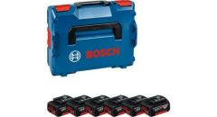 Bosch Professional Accessories 1600A02A2S Battery Set in L-Boxx - 6 x GBA 18V 4.0 ah Li-ion