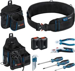 Bosch Professional Accessories 1600A02H5C Tool Belt and Hand Tool Set Professional