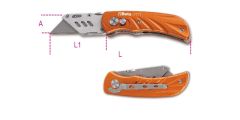 Beta 017770030 1777T folding blade with interchangeable blades, 5 spare blades