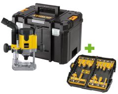 DW621KT-QS-DT90016-QZ DW621KT-QS 1100 Watt electronic cutter in TSTAK case + free DT90016-QZ 12-piece cutter set