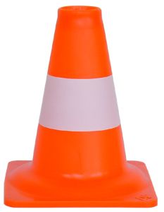 24.002.20 Traffic cone PVC orange/white - 20 cm