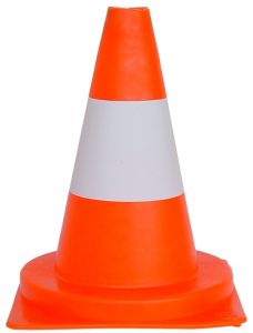 23.954.73 Traffic cone PVC orange/white - 30 cm