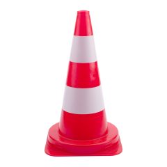 24.002.50 Traffic cone PVC orange/white - 50 cm