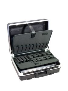 2933985 120.02/P - B&W tool set case, black, with pockets