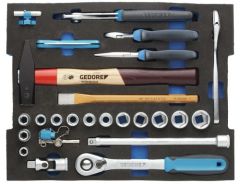 Gedore 2936828 1100 CT2 01 Tool assortment in CT module 26-Piece