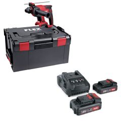 Flex-tools 531019 CHE 18.0-EC Combi Hammer 18V + P-Set 22 Q Battery Set 18V 2.5Ah