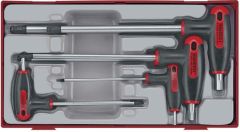 Teng Tools TTHEX7 Allenset with T-lever Tc-tray 2.5/8mm 7dlg