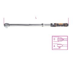 Beta 006670020 667N/20 Torque wrench mechanical 40 - 200 Nm 1/2 Length 470 mm