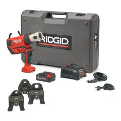 Ridgid 67098 RP350-B set Standard 12 - 108 mm basic set Press Tong 18V 2.5Ah Li-Ion + jaw V 15-22-28