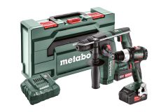 Metabo 685182000 Comboset 2.5.2 18V 4.0/2.0Ah Li-Ion - BS18LT BL Cordless hammer drill + BH18LTX BL 16 Hammer