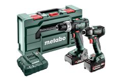 Metabo 685194000 Combo Set 2.8.2 18V 4.0/2.0Ah Li-Ion - BS18L cordless drill + SSD18 LT 200 BL Impact screwdriver