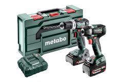 Metabo 685202000 Combo Set 2.9.2 18V 5.2Ah/2.0Ah Li-Ion - BS18 L BL cordless drill + SSW18 LT 300 BL impact wrench