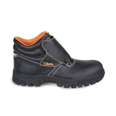 Beta 7310Crk Lacing black leather shoe - water-repellent | with Velcro closure and abrasion-resistant rubber outsole
