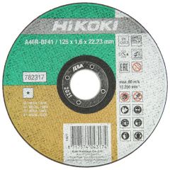 HiKOKI Accessories 782317 Cut-off wheel for stainless steel/metal 125 x 1,6 mm