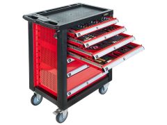 Airpress 79156 Tool trolley filled 217-piece 7 drawers