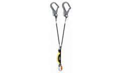 Petzl PE-L012BA00 Absorbica-Y Fall line with shock absorber 80cm - with MGO and INT hook
