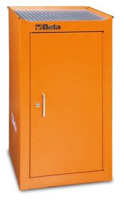 038000071 C38La O-Side Hanging Cabinet Orange With Shelf Empty