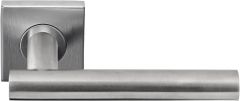 1501D250INXX0BS BASICS LB7-19BSQR53G door handle suspended on square rosette matt stainless steel