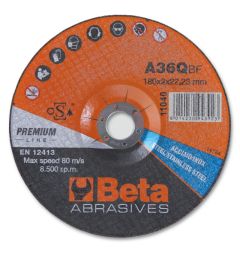 Beta 110230125 11023 125X6.5-Brasher Wheel Steel-Inox Continuous 125 Ø mm