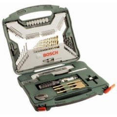 2607019330 100 pcs X-line accessory case with various drills, bits, socket wrenches and Hole Saws