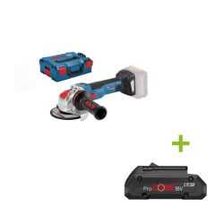 Bosch Professional 06017B0400 X-LOCK GWX 18 V-10 SC Cordless Angle Grinder 125mm Excl. Batteries Charger in L-BOXX