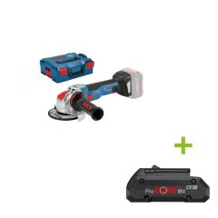 Bosch Professional 06017B0700 X-LOCK GWX 18 V-10 PC Cordless Angle Grinder Excl. Batteries Charger in L-BOXX