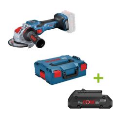 Bosch Professional 06019H6500 X-LOCK GWX 18V-15 SC Cordless Angle Grinder 125mm Excl. Batteries Charger in L-BOXX