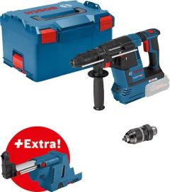 Bosch Professional 061191000K GBH 18V-26 F Combi hammer 18 Volt excl. batteries and charger in L-Boxx + GDE 18V-16 dust extraction system