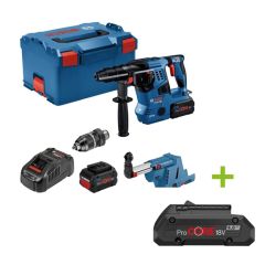Bosch Professional 0611921003 GBH 18V-28 CF Combi hammer with dust extraction 18V 8.0Ah ProCore in L-Boxx 238