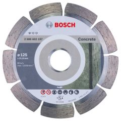 Bosch Professional Accessories 2608602197 Diamond Cut-off wheel Standard for Concrete 125 x 22,23 x 1,6 x 10 mm