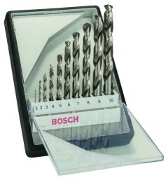Bosch Professional Accessories 2607010535 10-piece Robust Line metal drill set HSS-G, 135° 1; 2; 3; 4; 5; 6; 7; 8; 9; 10 mm, 135°