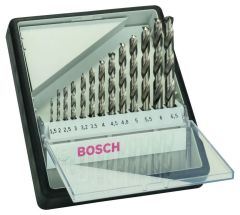 Bosch Professional Accessories 2607010538 13-piece Robust Line metal drill set HSS-G, 135° 1.5; 2; 2.5; 3; 3.2; 3.5; 4; 4.5; 4.8; 5; 5.5; 6; 6.5 mm, 135°