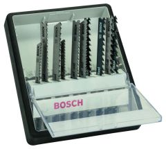 Bosch Professional Accessories 2607010540 10-part Robust Line jigsaw blade set Wood expert