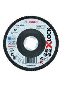 Bosch Professional Accessories 2608619202 X-LOCK flap disc Best for Metal 125 mm K60