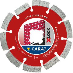 Carat CAXLOCK125 X-LOCK Diamond Cut-off wheel Classic brick 125 x 22,23