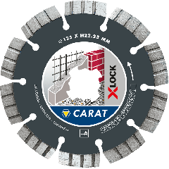 Carat CUXLOCK125 X-LOCK Diamond Cut-off wheel Universal 125 x 22,23