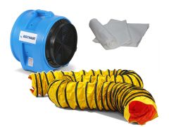 DAF7500LSAU Axial fan + 1 dust bag + 1 air hose 10 m