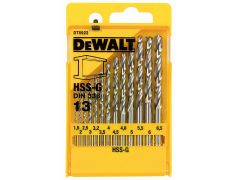 DeWalt Accessories DT5922-QZ DT5922 13 pcs. HSS-G drill bit set in plastic box