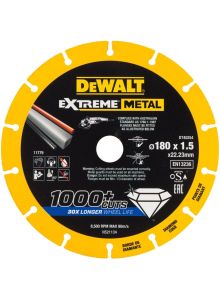 DeWalt Accessories DT40254-QZ Extreme Metal Cut-off Wheel Metal 180 x 22.23 x 1.5 mm