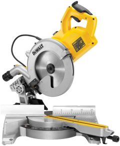 DeWalt DWS778-QS 250 mm crosscut and mitre saw with XPS cutting line indicator